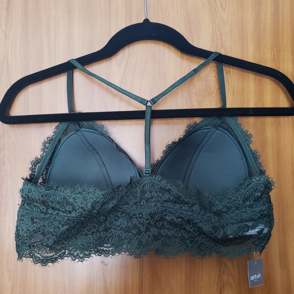 NWT Aerie Romantic Eyelash Lace Padded Bralette - Picture 4 of 4